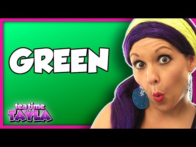 Green for Kids 💚 Learn Colors for Children on Tea Time with Tayla