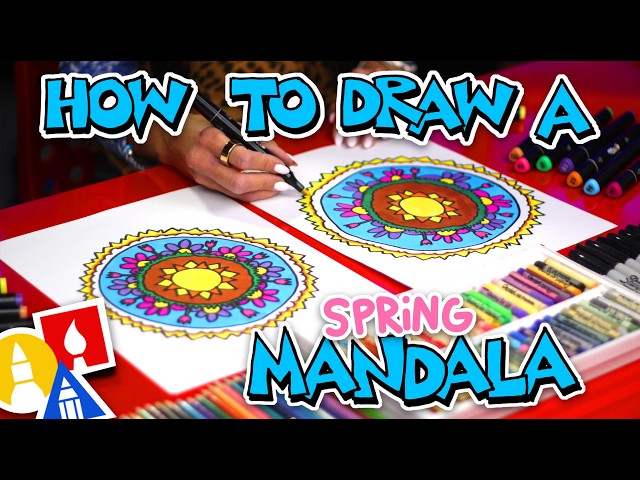 How To Draw A Spring Mandala: Step-by-Step Art Lesson for All Ages
