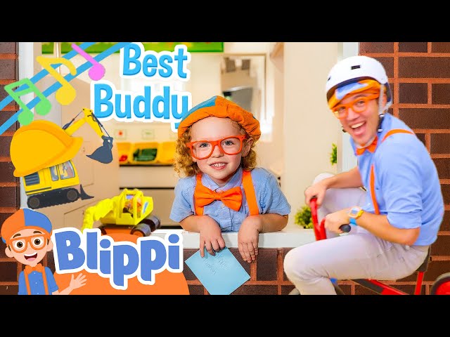 Blippi Best Buddy Song | 1 Hour of Educational Bike Songs For Kids