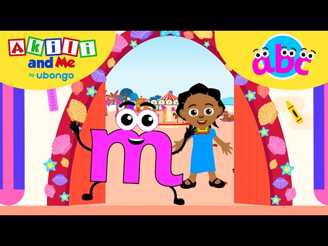 LETTER M Adventures! ABC learning for toddlers | Learn and Play with Akili and Me