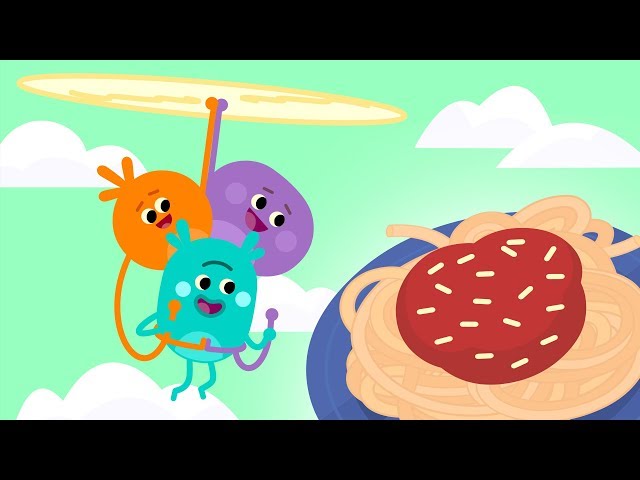 The Bumble Nums Make Stretchy Spaghetti Surprise | Cartoon For Kids
