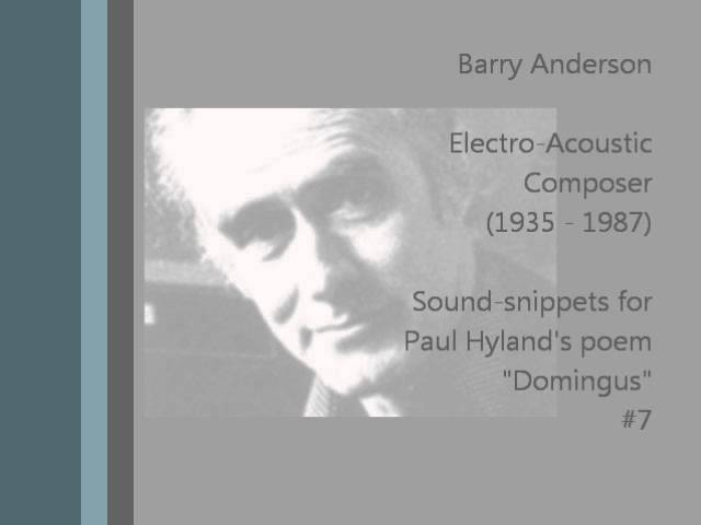 Barry Anderson - Domingus (1978) - 7/14