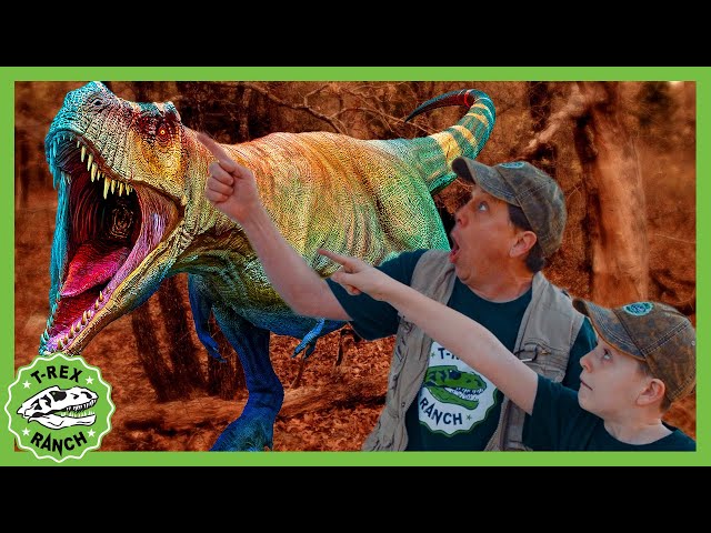 Can the Park Rangers Find the NEW T-Rex?! | T-Rex Ranch Dinosaur Videos