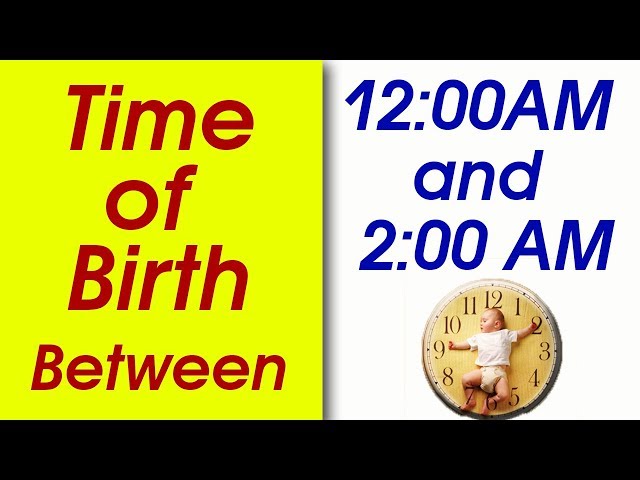 Time of Birth Between 12:00 AM and 2:00 AM | What your TIME OF BIRTH says about your personality?