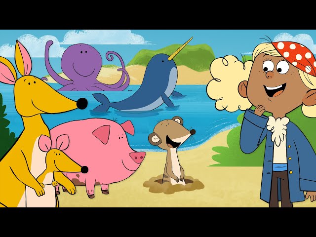 Learn Letters I - P with Captain Seasalt and the ABC Pirates | Cartoons For Kids