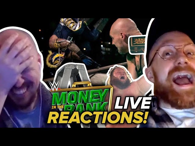 King Corbin THROWS Wrestlers OFF THE ROOF, Otis WINS MitB!  (WWE Money in the Bank Live Reactions)