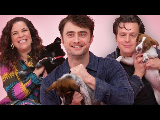 Daniel Radcliffe, Jonathan Groff, and Lindsay Mendez: The Puppy Interview