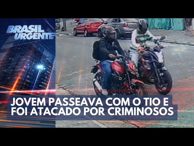 Jovem é morto em assalto enquanto passeava de moto com o tio | Brasil Urgente