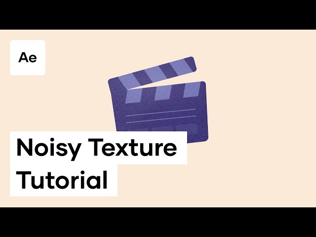 How To Add Noisy Texture In After Effects