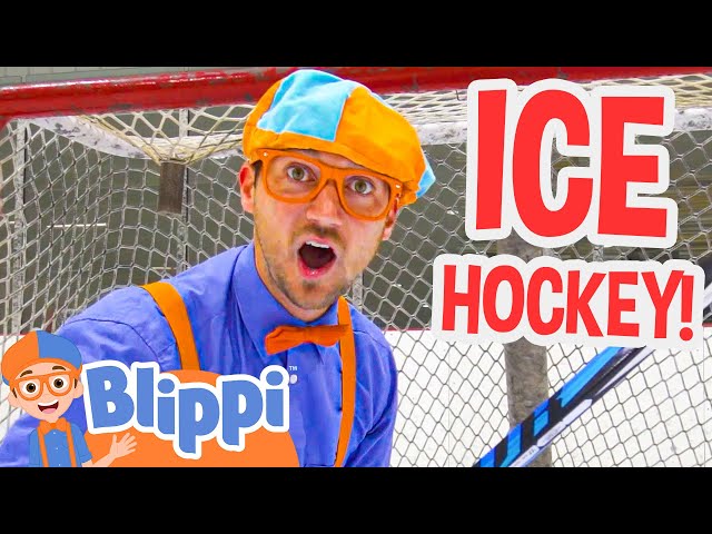 Blippi Visits an Ice Rink and Plays Ice Hockey! | Blippi Full Episodes