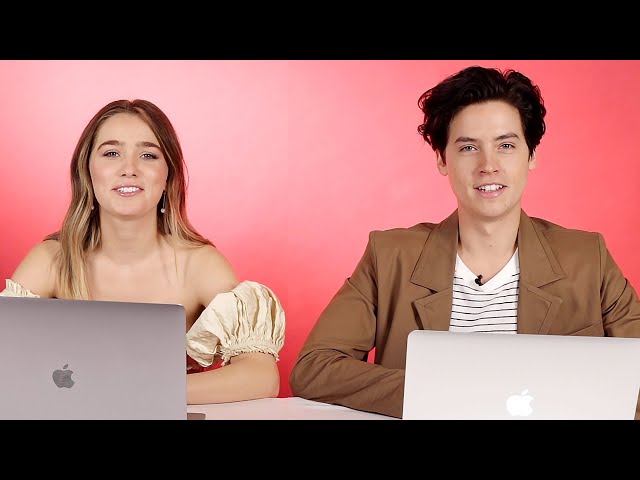 Cole Sprouse And Haley Lu Richardson Play Ship Or Sink