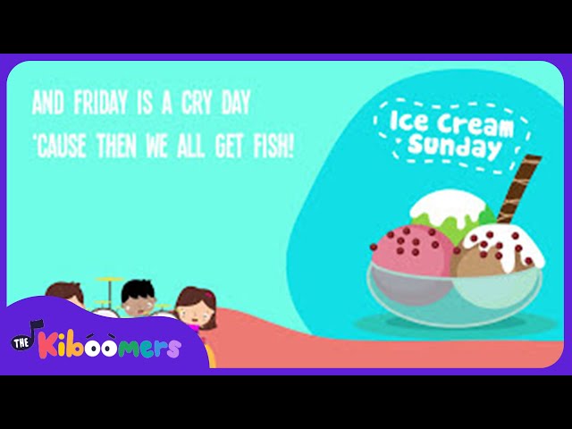 Ice Cream Sunday Lyric Video - The Kiboomers Preschool Songs & Nursery Rhymes