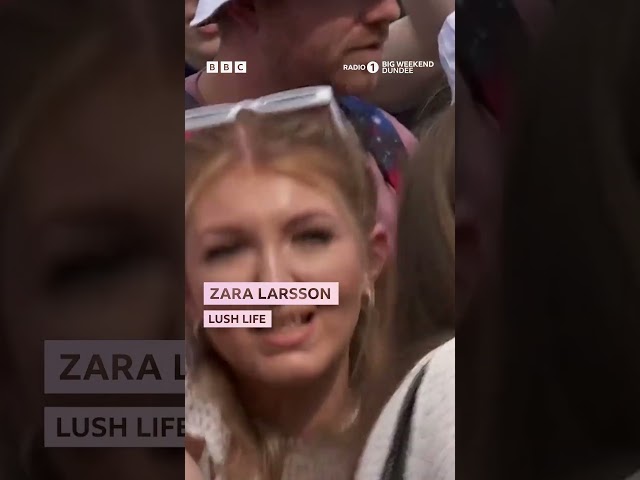 so Zara Larsson heard a rumour about Dundee... 🤠 #ZaraLarsson #BigWeekend