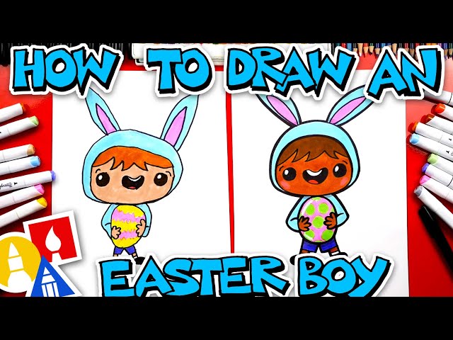 How To Draw An Easter Boy