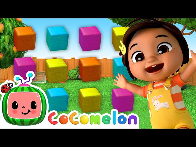 Rainbow Colors at School! | Learning with Nina's Familia | CoComelon Nursery Rhymes & Kids Songs