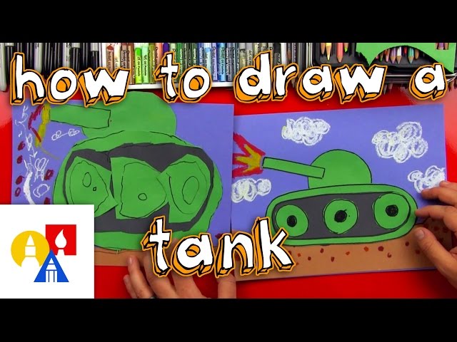 How To Draw A Tank (For Young Artists)