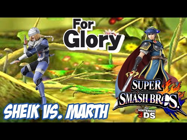 For Glory! - Sheik vs. Marth! [Super Smash Bros. for 3DS] [HD 60 FPS]