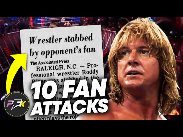 10 Wrestlers Who Were Almost KILLED By Fans | PartsFUNknown