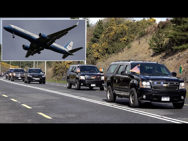 President Biden lands in West Ireland with Air Force One 🇺🇸 🍀 🇮🇪
