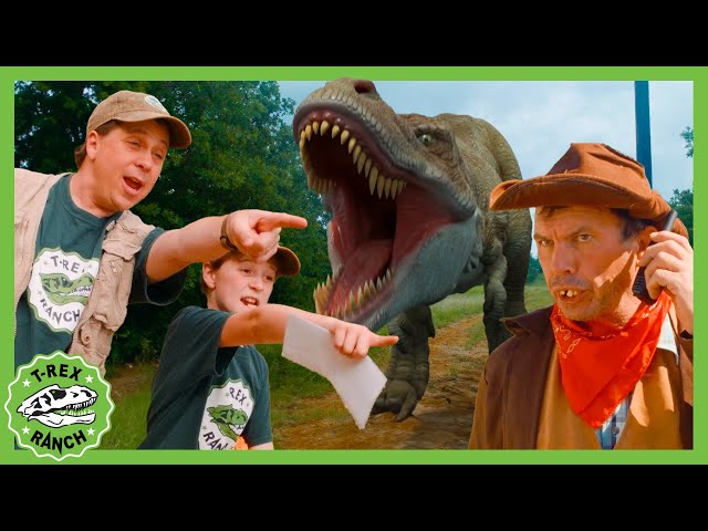 Park Ranger Finds a Mystery Letter in the Dinosaur Park 🦕 T-Rex Ranch Dinosaur Videos