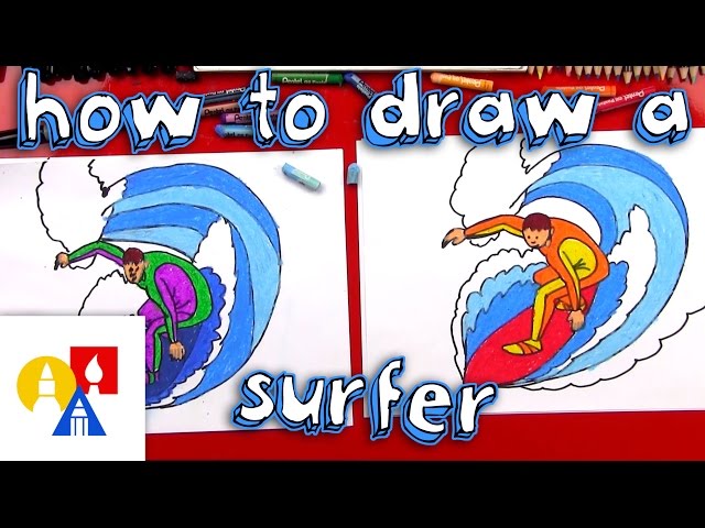 How To Draw A Surfer