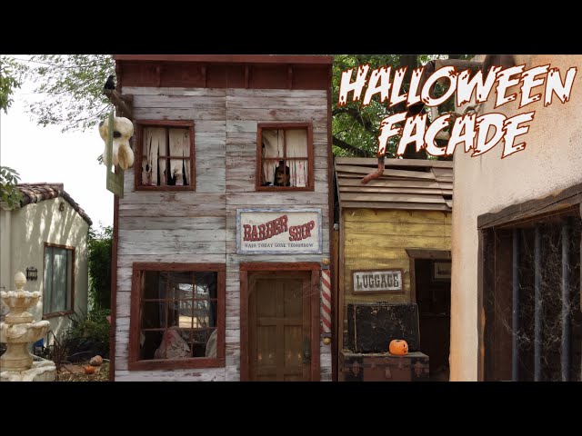 Halloween Facade | Haunted Ghost Town Dentist & Barber Shop (Pt.1) Walls & Siding