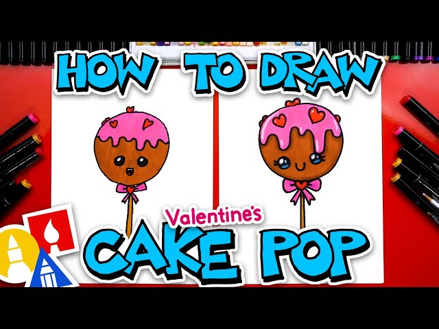 How To Draw A Valentine's Cake Pop