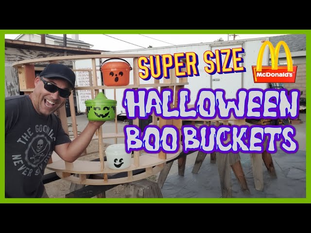 Making Super Sized McDonald's Halloween Boo Bucket Toys - Part 1