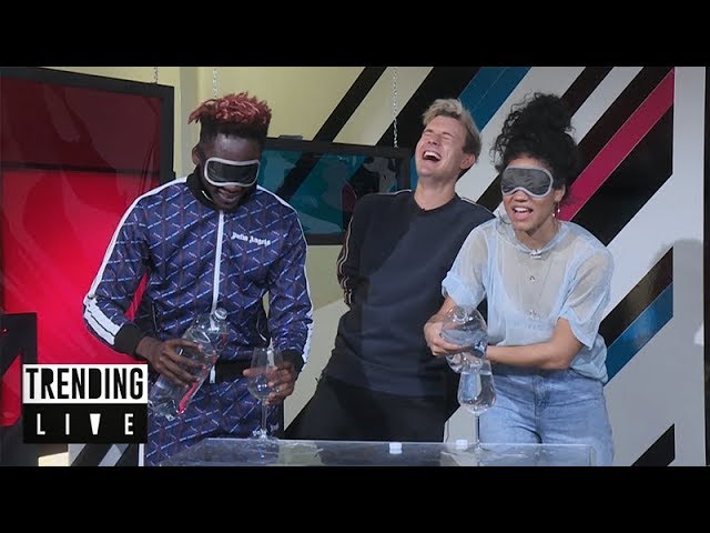 Pour Me Water Challenge with Mr.Eazi | Trending Live