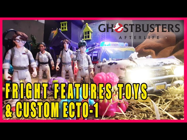 Hasbro ghostbusters  Afterlife custom Ecto 1 and fright features review