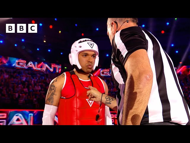 The referee has to keep EVERYONE in check on Gauntlet 😱 | Gladiators - BBC