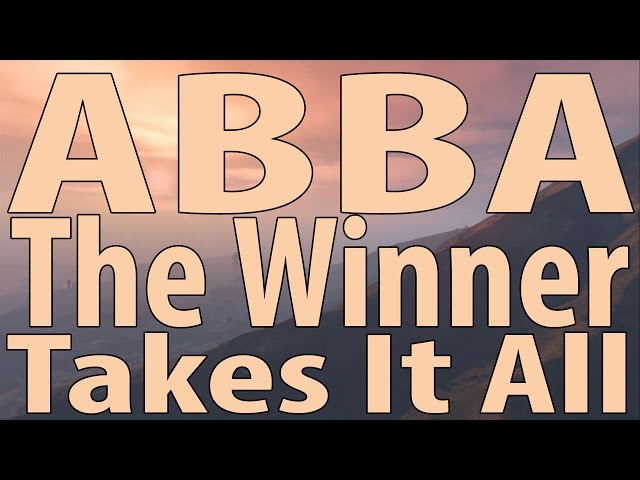 Abba - The Winner Takes It All (Instrumental Cover)