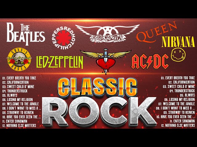 AC/DC,The Police, Queen, Pink Floyd,The Who, CCR,Aerosmith🔥Classic Rock Songs Full Album 70s 80s 90s