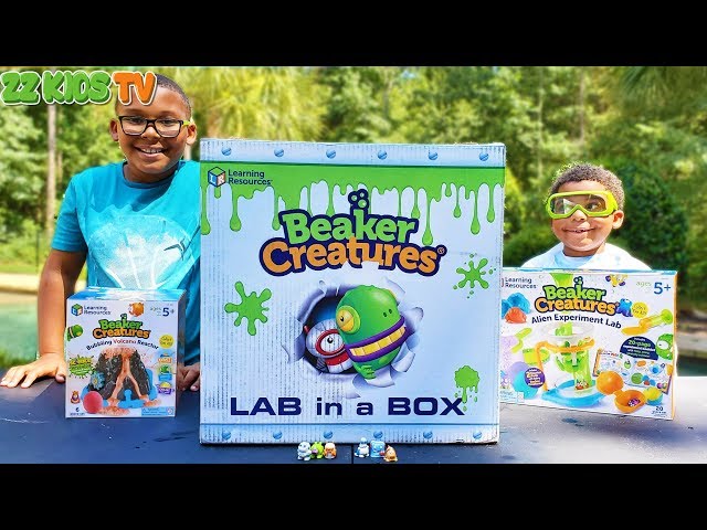 Lets Make A Volcano and Creature Pods! Beaker Creature Science Lab