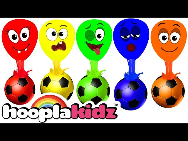 Finger Family Song With Colorful Balloons - Kids Songs By HooplaKidz
