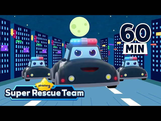 [ 1 HOUR LOOP ] Police Car 🚔 | Our Brave Roger | Pinkfong Super Rescue Team - Kids Songs & Cartoons