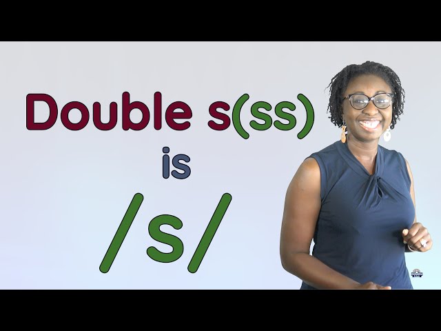 Double s(ss) is /s/ #sollyinfusion