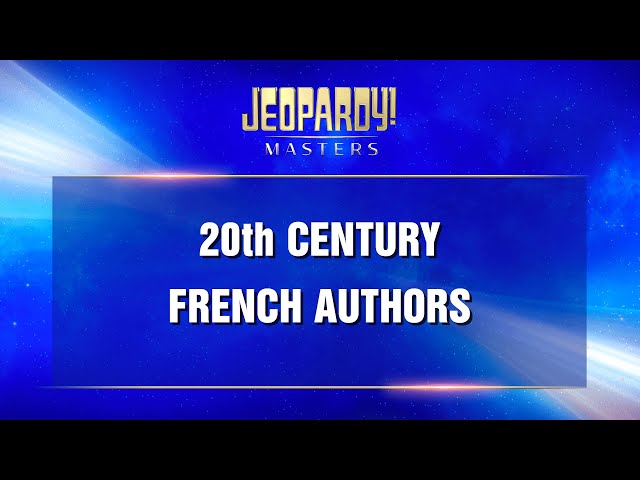 20th Century French Authors | Final Jeopardy! | JEOPARDY!