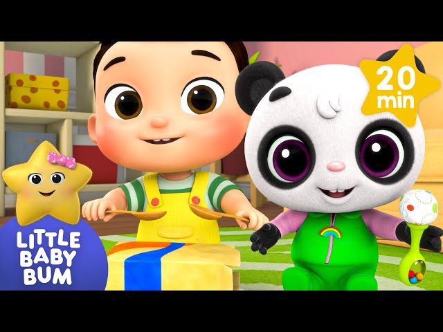 Baby Drum Lesson! | Little Baby Bum Nursery Rhymes - Baby Song Mix | Play Time!