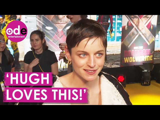 Emma Corrin SPILLS on What Hugh Jackman & Ryan Reynolds Are Like Behind The Scenes!