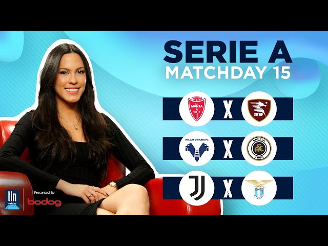 2022-23 Serie A | Matchday 15 Preview | Presented By Bodog | TLN Soccer