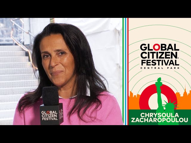 Nomzamo Mbatha Backstage With France's Minister for Development | Global Citizen Festival 2023
