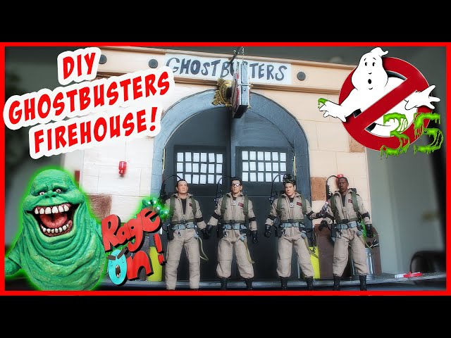 Make your own Ghostbusters Firehouse DIY Dollar store One:12 Diorama Mezco Ghostbusters easy