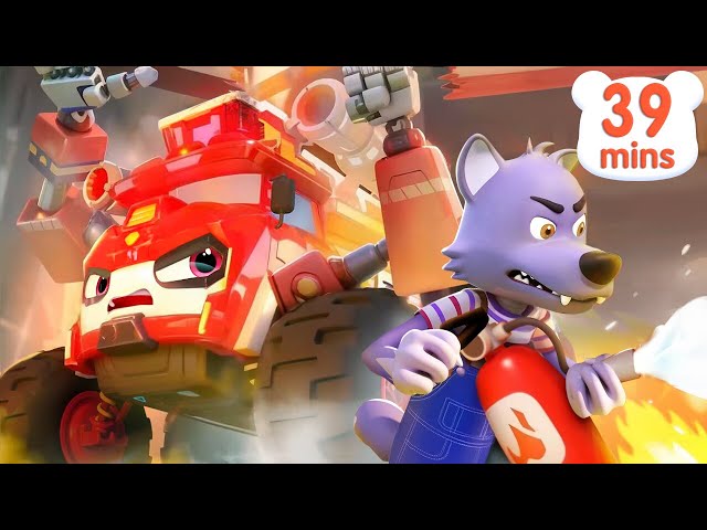Brave Monster Fire Truck🚒 | Sudden Fires🔥| Monster Truck | Kids Songs | Cartoons | BabyBus