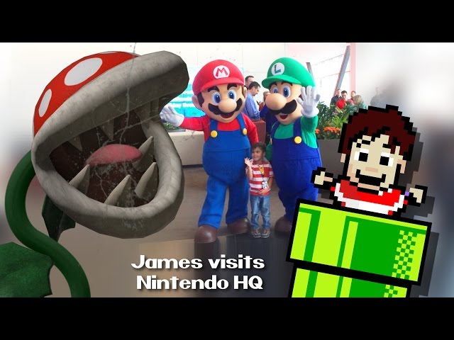 James visits Nintendo Headquarters