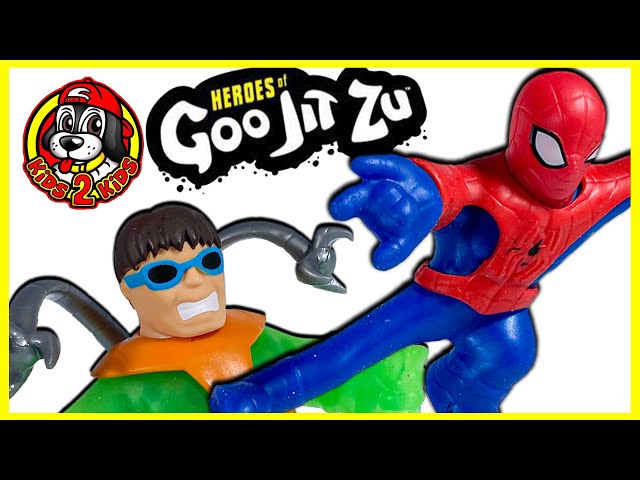 Goo Jit Zu SPIDER-MAN & Miles Morales Save the City! (Invisibility & Venom Strike Training)