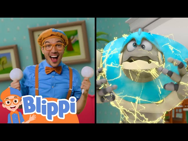 Blippi Visits ARPO The Robot - Robot Dance Off!!! | @ARPOTheRobot | Educational Cartoons for Kids