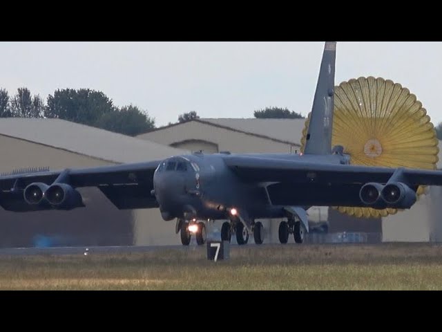 B-52 bombers return from NATO missions in Europe 🇺🇸 🌍