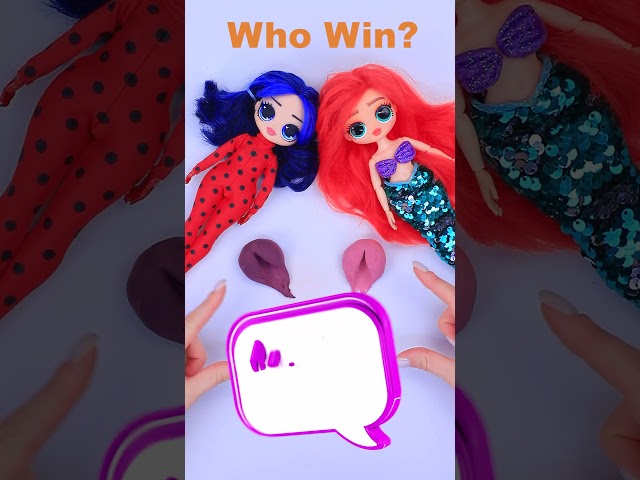 What color do mixed Ladybug and Ariel make? #shorts