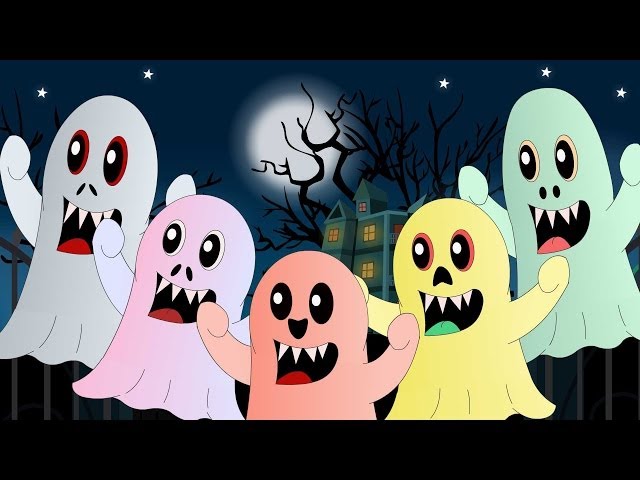 Five Little Monsters | Nursery Rhyme with Lyrics | Halloween Song | nursery rhymes